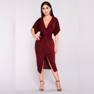 Fashion Nova Full Grown Knot Dress Size S